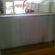 WHITE LACQUER CAB