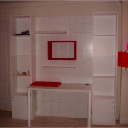 WHITE LACQUER DESK