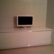 WHITE LACQUER STORAGE 