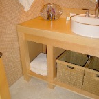 Maple bath vanity left
