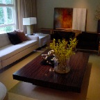 MCASSAR GLASS COFFEE TABLE
