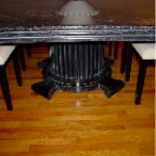 BLACK AND WHITE TABLE BASE