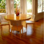 MAPLE AND STAINLESS TABLE