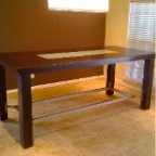 MARBLE AND CHERRY TABLE EDGE