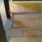 MARBLE AND CHERRY TABLE