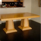 RIFT OAK DINING TABLE
