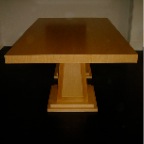 ROUND CHERRY TABLE DK