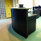 MAPLE MAHOGANY RECPT DESK