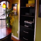 WHITE LACQUER STORAGE OFFICE FULL